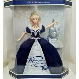 00s Y2K Barbie Millennium Princess SPECIAL EDITION Doll 24154 Blue Silver Shine